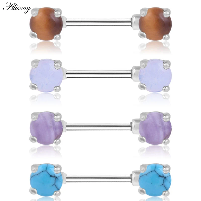 Alisouy 1PC Prong Set Large Round Stones Gem Nipple Rings Barbell Piercing Body Jewelry Straight Bar 316L Stainless Steel
Alisouy 1PC Prong Set Large Round Stones Gem Nipple Rings Barbell Piercing Body Jewelry Straight Bar 316L Stainless Steel