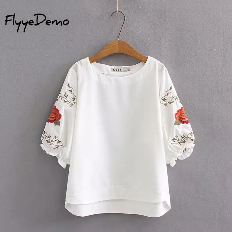 4XL Plus Size Summer Tops 2019 New Fashion Women Blouse Floral Embroidery Boho Shirt Short Sleeve O-neck Women Tops Loose Blouse
4XL Plus Size Summer Tops 2019 New Fashion Women Blouse Floral Embroidery Boho Shirt Short Sleeve O-neck Women Tops Loose Blouse