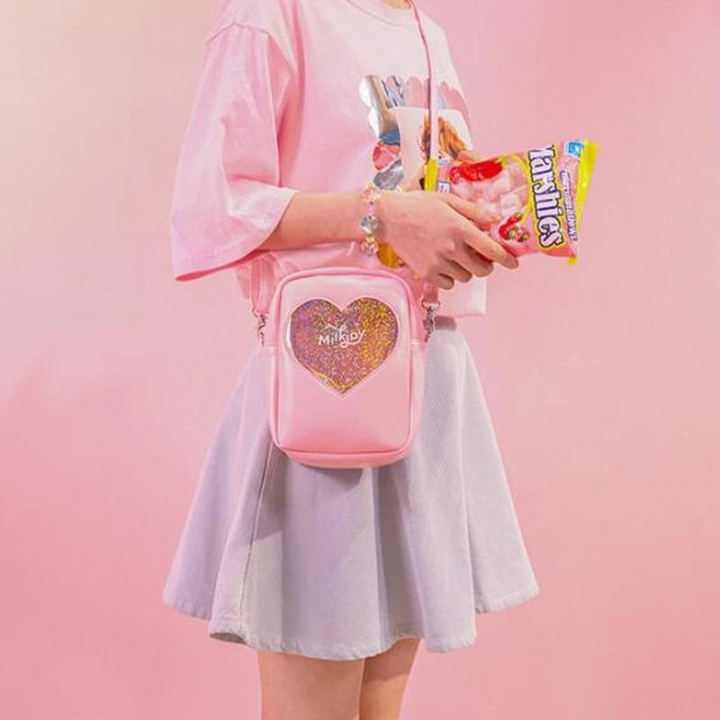 pink Diamonds Girls Messenger Bag Heart Handbags New Shoulder Bag PVC Soft Women Travel Bags Korea
pink Diamonds Girls Messenger Bag Heart Handbags New Shoulder Bag PVC Soft Women Travel Bags Korea