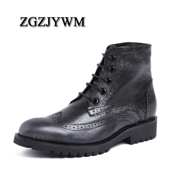 ZGZJYWM New Arrival Comfortable High Quality Handmade Lace-Up Pointed Toe Flats Genuine Leather Oxfords Ankle Boots For Men
ZGZJYWM New Arrival Comfortable High Quality Handmade Lace-Up Pointed Toe Flats Genuine Leather Oxfords Ankle Boots For Men