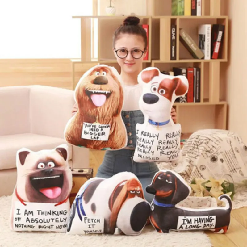 Hot sale Secret Life of Pets animal stereo pillow with the money big secret movie Plush pet toys kids children birthday gifts
Hot sale Secret Life of Pets animal stereo pillow with the money big secret movie Plush pet toys kids children birthday gifts