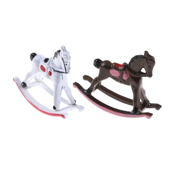 Lovely 1/12 Scale Dollhouse Miniature Metal Rocking Horse for Dolls House Miniature Accessory Wholesale Dollhouse Accessories
Lovely 1/12 Scale Dollhouse Miniature Metal Rocking Horse for Dolls House Miniature Accessory Wholesale Dollhouse Accessories