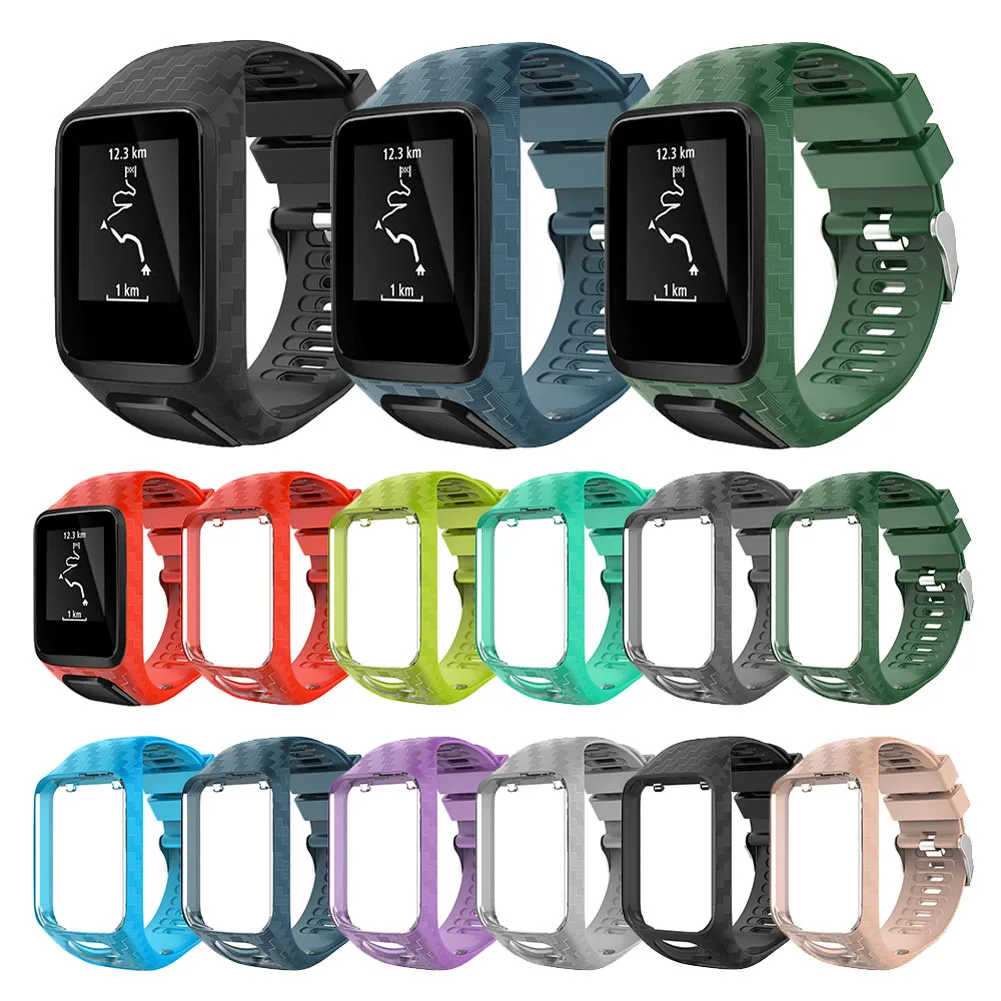 Silicone Watch Band Replacement Wrist Strap with Frame for TomTom Runner 2/3 Spark 3 KQS8
Silicone Watch Band Replacement Wrist Strap with Frame for TomTom Runner 2/3 Spark 3 KQS8