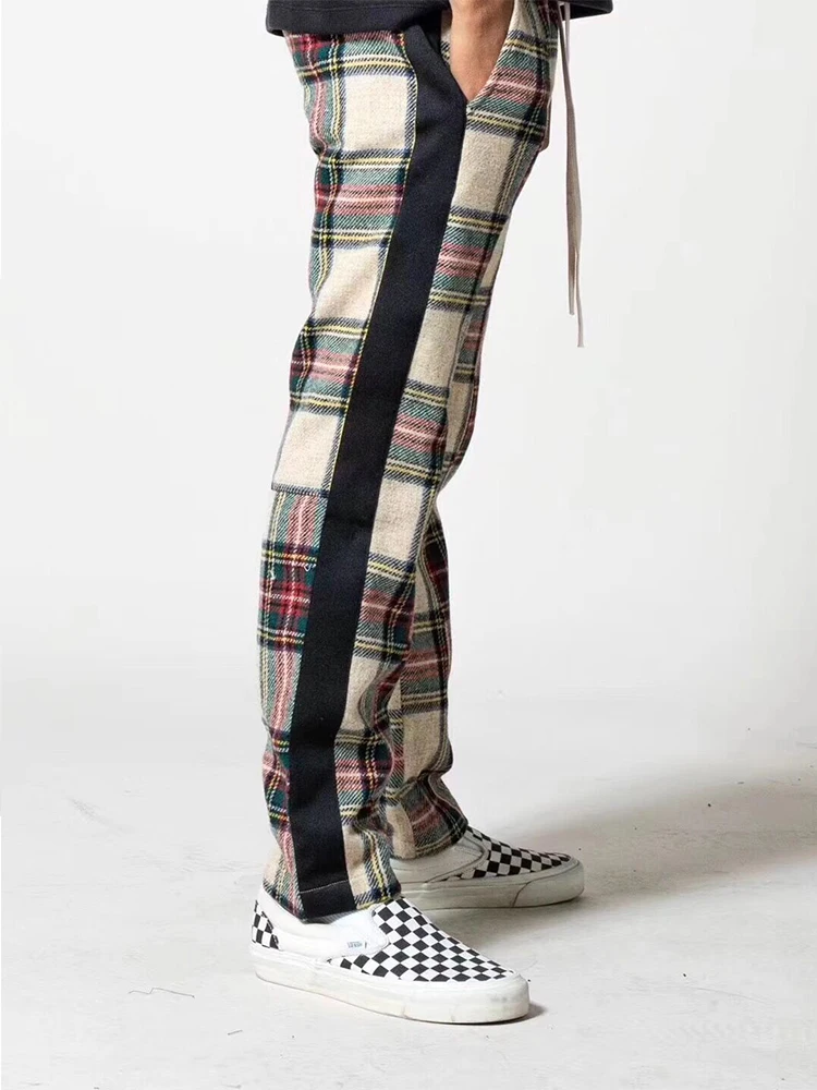 Dark Icon Plaid Woolen Pants for Men Straight Winter Pants Back Pockets Street Men's Pants
Dark Icon Plaid Woolen Pants for Men Straight Winter Pants Back Pockets Street Men's Pants