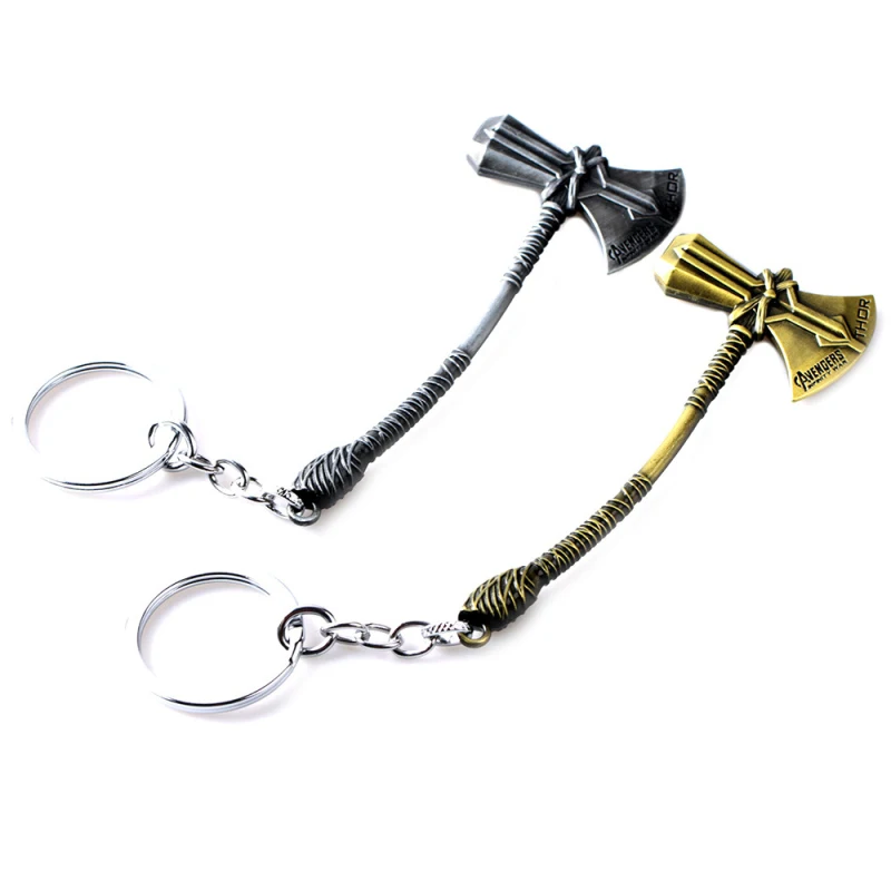 2 Colors Movie Avengers 3 Thor Axe Hammer keychain Infinity War Thor Hammer Key Rings Metal Pendant Car Key Chain for Men Gifts
2 Colors Movie Avengers 3 Thor Axe Hammer keychain Infinity War Thor Hammer Key Rings Metal Pendant Car Key Chain for Men Gifts