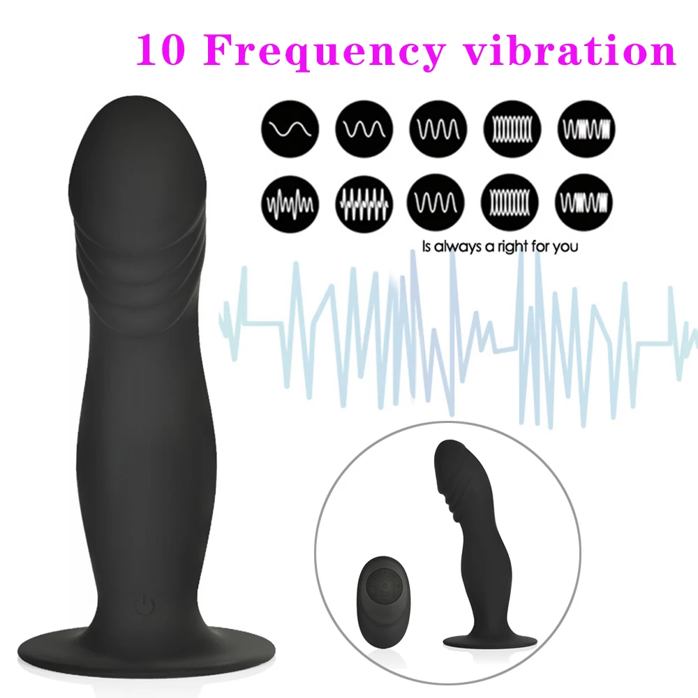 Wireless Remote Dildo Vibrator Anal Plug Prostate Massager Suction Cup Masturbator for Man Remote Dildo Anal Sex Toys for Adults (14)