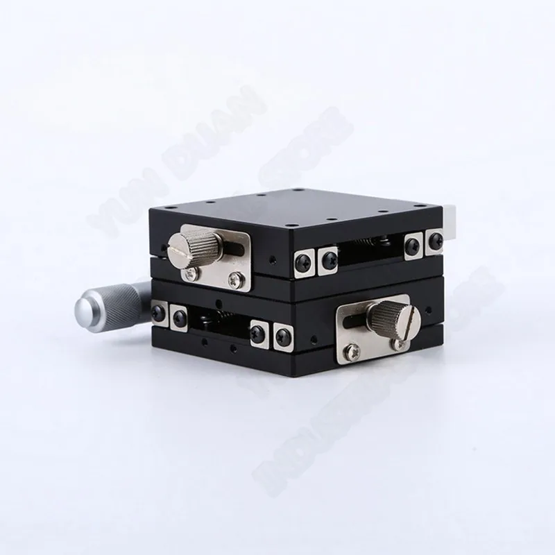 XY Axis 60*60mm Manual Micrometer Sliding Table Trimming Platform Linear Stage Steel ball guide High precision LGY60-L
XY Axis 60*60mm Manual Micrometer Sliding Table Trimming Platform Linear Stage Steel ball guide High precision LGY60-L