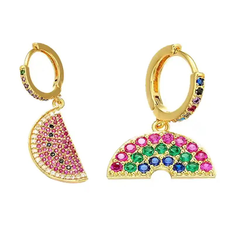 2019 New micro pave cz circle gold Colorful accessories rainbow moon summer dangle hoop piercing earrings for women party gifts
2019 New micro pave cz circle gold Colorful accessories rainbow moon summer dangle hoop piercing earrings for women party gifts