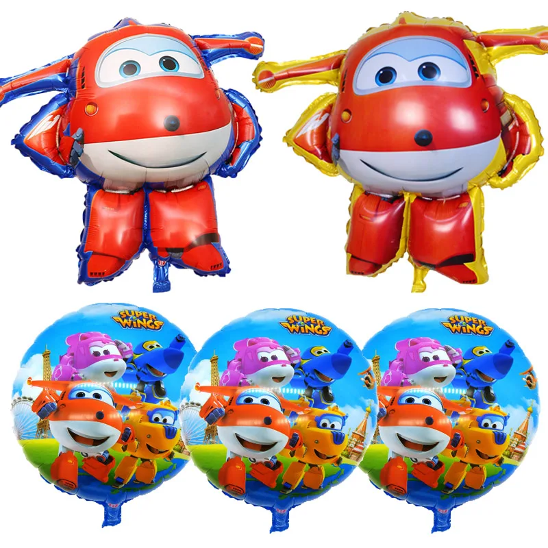 1Pcs 3D Super Wings Balloon Jett balloons 18 inch Super Wings toys Birthday Party Decorations kids toys Jett globos supplies
1Pcs 3D Super Wings Balloon Jett balloons 18 inch Super Wings toys Birthday Party Decorations kids toys Jett globos supplies