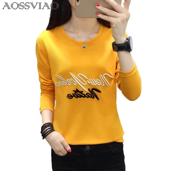 Cartoon Embroidery Autumn T-shirt Women New Fashion Simple Long Sleeve Tops Lovely Black White Loose Female T-shirt Plus Size
Cartoon Embroidery Autumn T-shirt Women New Fashion Simple Long Sleeve Tops Lovely Black White Loose Female T-shirt Plus Size