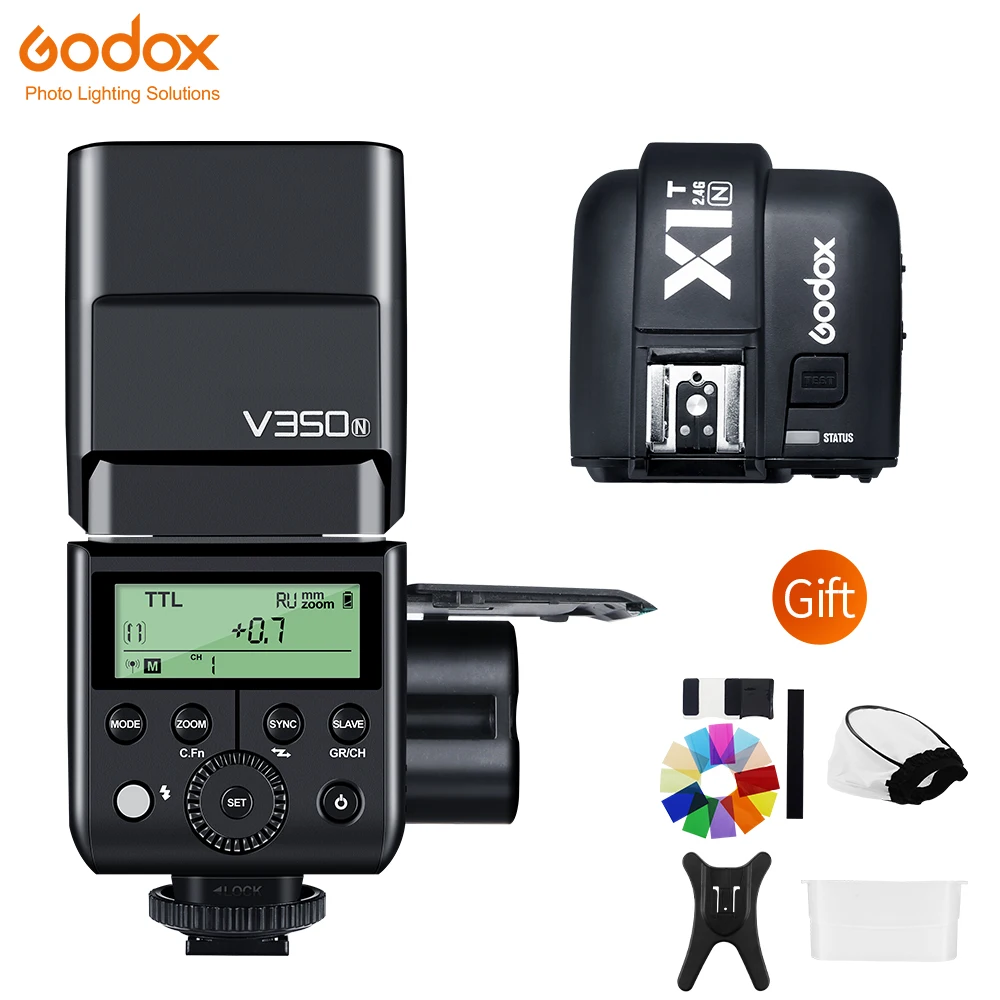 Godox V350N TTL HSS 2 4G встроенный X системный приемник с литий-ионным аккумулятором + X1T-N