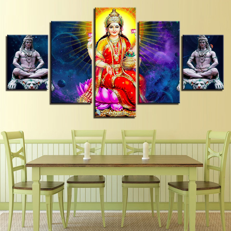 Decoration Wall Art Living Room Picture HD Printing 5 Pieces India Religion Ganesha Elephant God Canvas Paintings Modular Poster
Decoration Wall Art Living Room Picture HD Printing 5 Pieces India Religion Ganesha Elephant God Canvas Paintings Modular Poster
