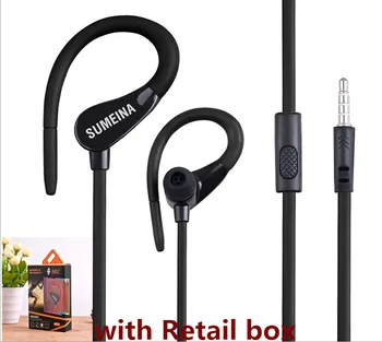 3.5mm Ear Hook Earphones Headphone Stereo Bass Sound Running Sport Music Headset for Xiaomi Samsung iPhone Laptop PC with box
3.5mm Ear Hook Earphones Headphone Stereo Bass Sound Running Sport Music Headset for Xiaomi Samsung iPhone Laptop PC with box