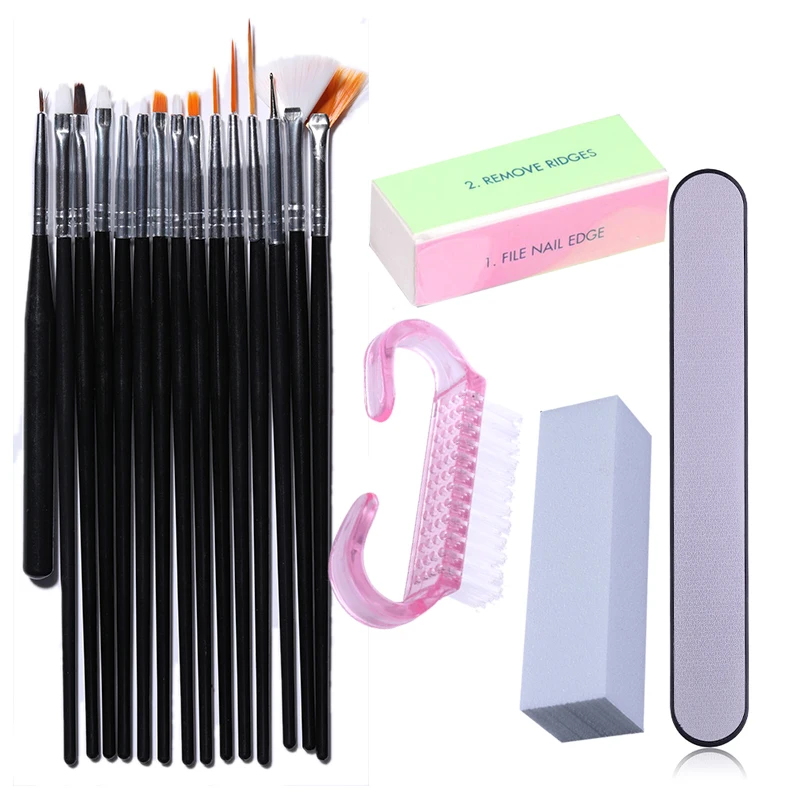 Nail Tool Set Nail Art Files Brush Cuticle Nipper Scissor Cleaning Buffer Sponge Block Buffing Grit Sand Acrylic Pedicure Tools
Nail Tool Set Nail Art Files Brush Cuticle Nipper Scissor Cleaning Buffer Sponge Block Buffing Grit Sand Acrylic Pedicure Tools