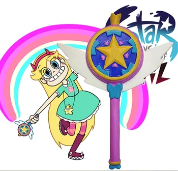 Cartoon Movie Star vs. the Forces of Evil Princess Magic Stick Wand Cosplay Princess Star Butterfly Accessories Props Fans Gift
Cartoon Movie Star vs. the Forces of Evil Princess Magic Stick Wand Cosplay Princess Star Butterfly Accessories Props Fans Gift