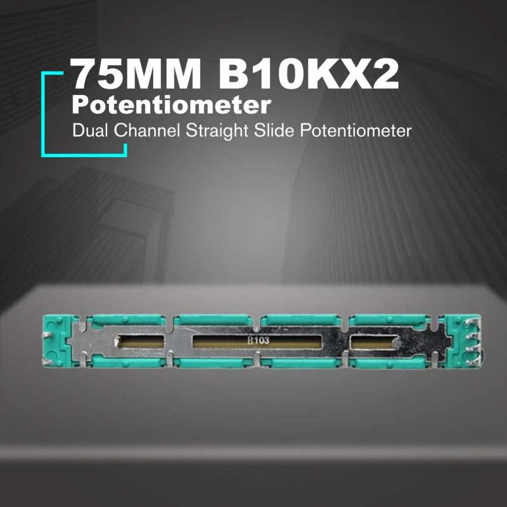 Double B10K Original Behringer Mixer Fader 7.5 CM 75MM B10KX2 Potentiometer Dual Channel Straight Slide Potentiometer
Double B10K Original Behringer Mixer Fader 7.5 CM 75MM B10KX2 Potentiometer Dual Channel Straight Slide Potentiometer