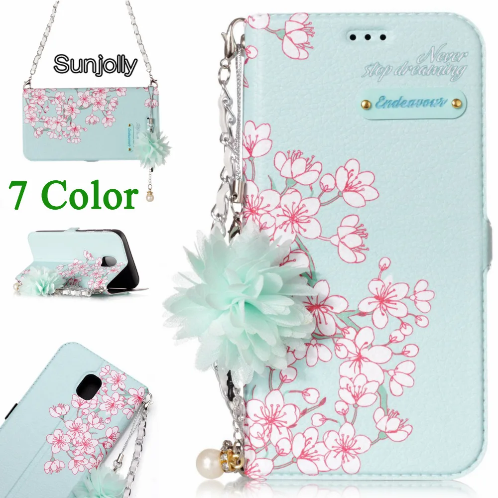 Sunjolly Chain Flower Phone Leather Case Flip Stand Card Cover for Samsung Galaxy A3 A5 A7 J3 J5 J7 2017 A320 A520 J530 J730F
Sunjolly Chain Flower Phone Leather Case Flip Stand Card Cover for Samsung Galaxy A3 A5 A7 J3 J5 J7 2017 A320 A520 J530 J730F