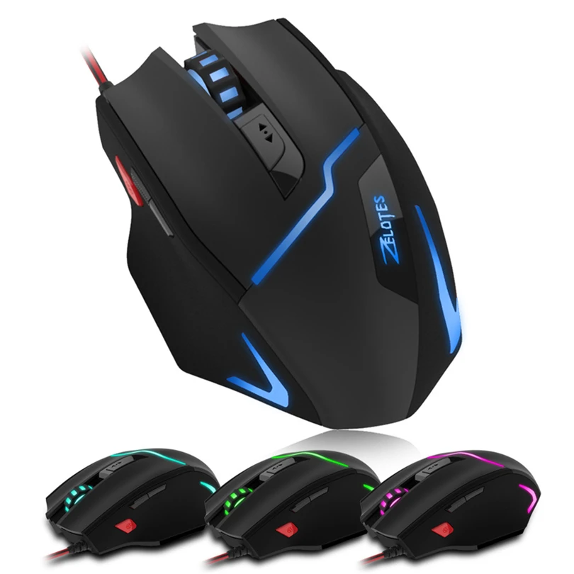 ZELOTES T10 7200 DPI USB Wired Mouse Optical 7 Buttons Self-defining Gaming Mouse A30
ZELOTES T10 7200 DPI USB Wired Mouse Optical 7 Buttons Self-defining Gaming Mouse A30