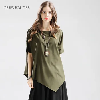 2018 hot Summer plus size Chiffon O-Neck women's Blous for women female Women's clothing Tops Spliced Short sleeve
2018 hot Summer plus size Chiffon O-Neck women's Blous for women female Women's clothing Tops Spliced Short sleeve