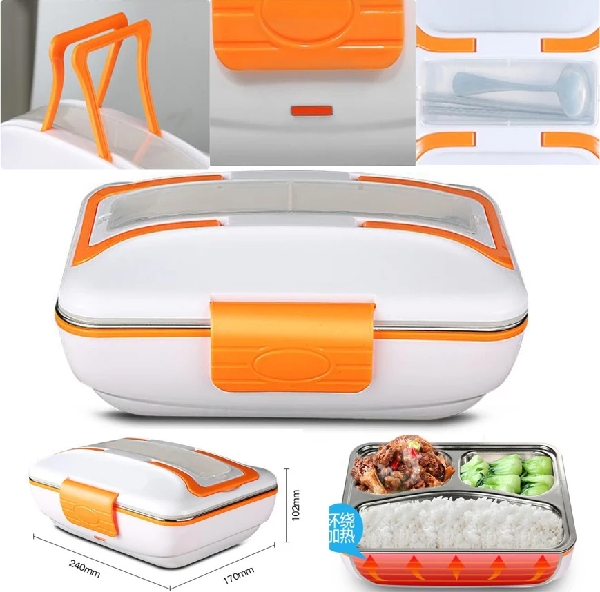 220V Portable Electric Heating Lunchbox Made By High Quality Stainless Steel And Plastics Food Warmer
220V Portable Electric Heating Lunchbox Made By High Quality Stainless Steel And Plastics Food Warmer