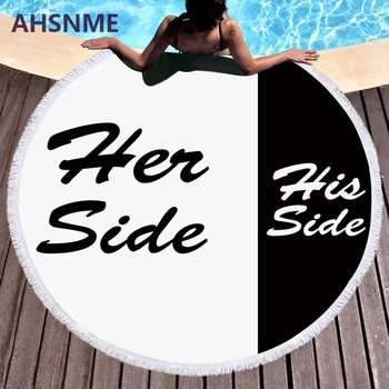 AHSNME Black and White Summer Round Beach Towel Large for Adults Microfiber Toalla 150cm Minimalist Printed Tassel Blanket 
AHSNME Black and White Summer Round Beach Towel Large for Adults Microfiber Toalla 150cm Minimalist Printed Tassel Blanket