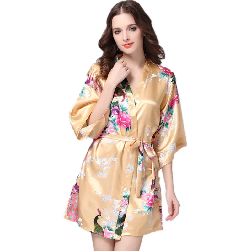 Brand Gold Female Printed Floral Kimono Dress Gown Chinese Style Silk Satin Robe Nightgown Flower S M L XL XXL XXXL
Brand Gold Female Printed Floral Kimono Dress Gown Chinese Style Silk Satin Robe Nightgown Flower S M L XL XXL XXXL
