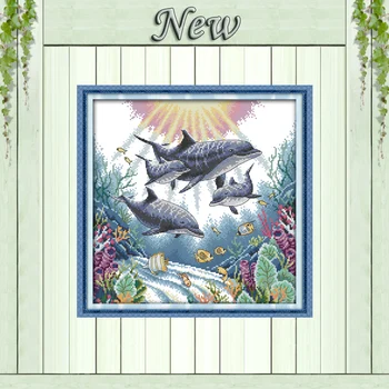 Dolphin sea fish animal home decor painting counted printed on fabric DMC 14CT 11CT Cross Stitch Needlework kits Embroidery Sets
Dolphin sea fish animal home decor painting counted printed on fabric DMC 14CT 11CT Cross Stitch Needlework kits Embroidery Sets