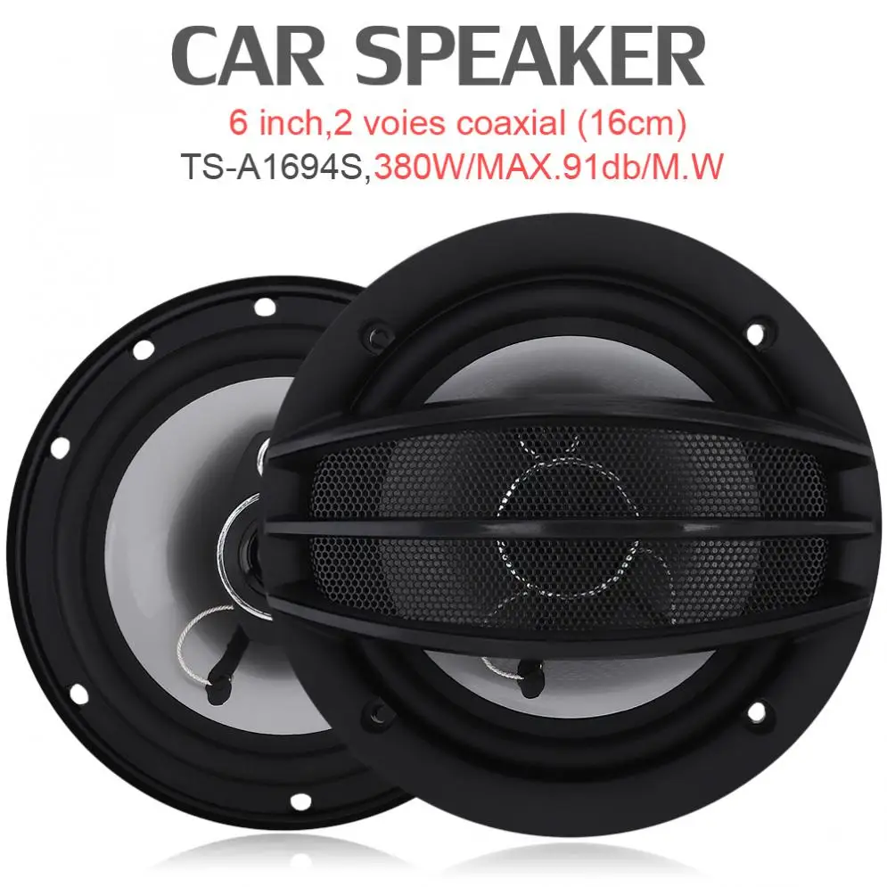 2pcs 6 Inch 380W Car HiFi Coaxial Speaker Vehicle Door Auto Audio Music Stereo Full Range Frequency Speakers for Cars
2pcs 6 Inch 380W Car HiFi Coaxial Speaker Vehicle Door Auto Audio Music Stereo Full Range Frequency Speakers for Cars