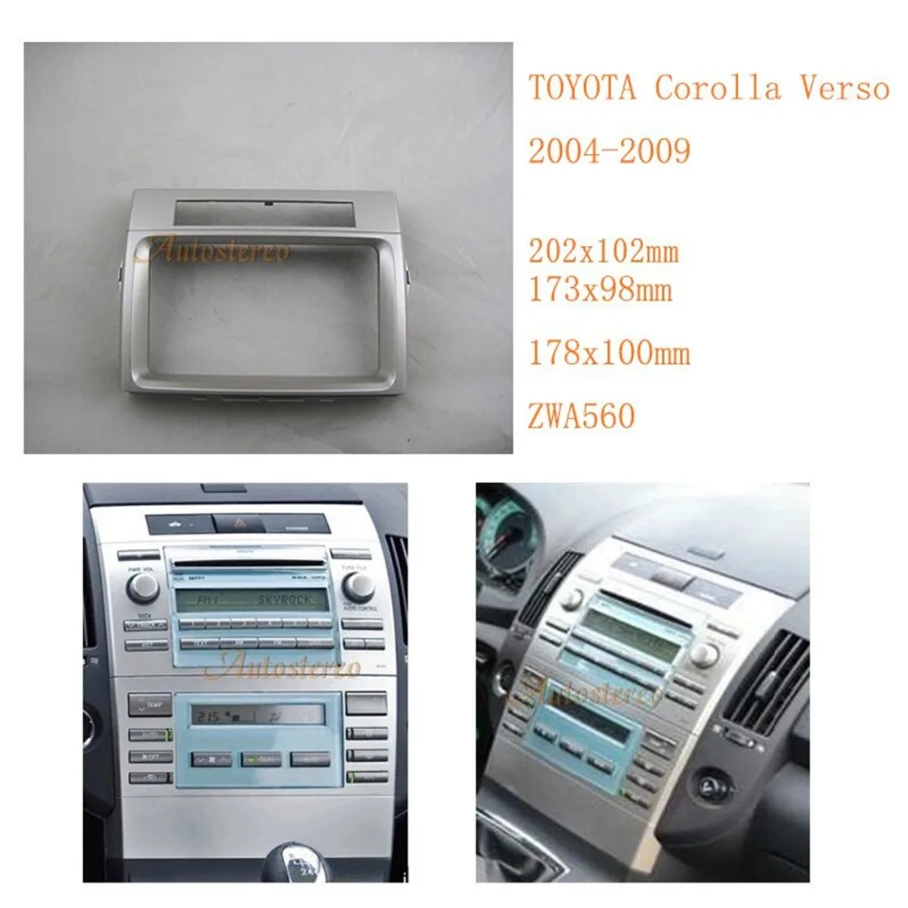 11-560 Car DVD/CD Radio Stereo Fascia Panel Frame Adapter Fitting Kit for TOYOTA Corolla Verso 2004-2009
11-560 Car DVD/CD Radio Stereo Fascia Panel Frame Adapter Fitting Kit for TOYOTA Corolla Verso 2004-2009