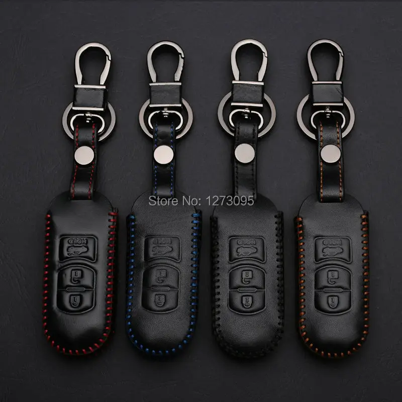 Leather Car Key Cover Case for Mazda 3/6 2014 2015 CX-3 CX-5 CX-7 CX-9 3 Buttons Remote Key Holder Bag Keychain Accessories
Leather Car Key Cover Case for Mazda 3/6 2014 2015 CX-3 CX-5 CX-7 CX-9 3 Buttons Remote Key Holder Bag Keychain Accessories