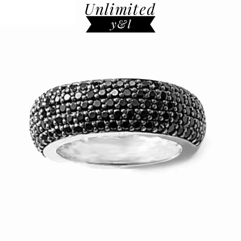 Black Pave Cubic Zirconia Rings Punk Style Silver Fashion Jewelry Accessories for Women and Men Eternity Love Gifts
Black Pave Cubic Zirconia Rings Punk Style Silver Fashion Jewelry Accessories for Women and Men Eternity Love Gifts