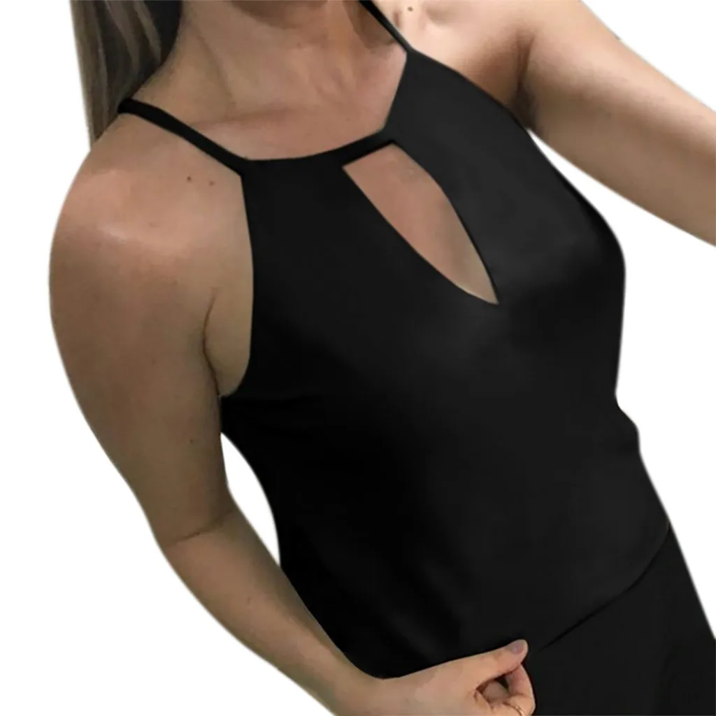 CHAMSGEND High Quality Women Blouse 2019 Fashion Sexy V-Ncek Hole Sleeveless Blouse Solid Sexy Pullover Blouse Shirt Tops May2
CHAMSGEND High Quality Women Blouse 2019 Fashion Sexy V-Ncek Hole Sleeveless Blouse Solid Sexy Pullover Blouse Shirt Tops May2