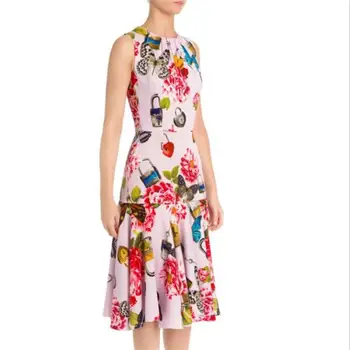 Women Plus Size Dress High Quality Designer Runway O-Neck Sleeveless Flower Printed Elegant Casual Dresses
Women Plus Size Dress High Quality Designer Runway O-Neck Sleeveless Flower Printed Elegant Casual Dresses