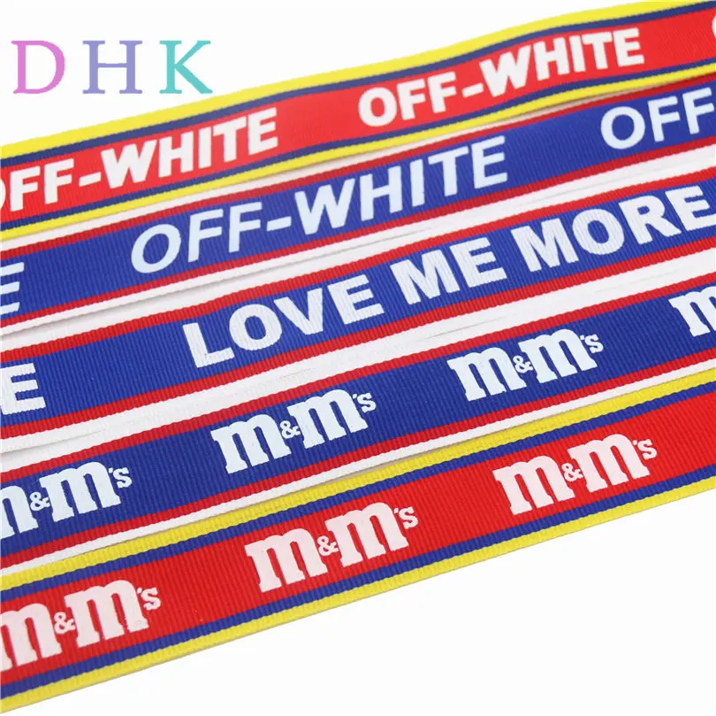 DHK 5yards LOVE OFF MM letter jacquard knitting printed Ribbon Garment accessory hairbow headwear decoration 3cm C1472
DHK 5yards LOVE OFF MM letter jacquard knitting printed Ribbon Garment accessory hairbow headwear decoration 3cm C1472