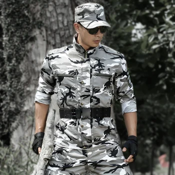 Tactical Hunting Clothes CS Camouflage Military Combat Jackets+Pants Army Training Pantalon Commandos Suits Gear For Men Hunter 
Tactical Hunting Clothes CS Camouflage Military Combat Jackets+Pants Army Training Pantalon Commandos Suits Gear For Men Hunter