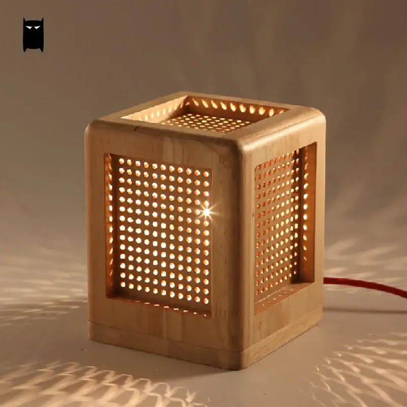 Oak Wood Box Square Table Lamp Fixture Modern Rustic Nordic Korean Asian Japanese Desk Light Luminaria Bedroom Bedside E27 Base
Oak Wood Box Square Table Lamp Fixture Modern Rustic Nordic Korean Asian Japanese Desk Light Luminaria Bedroom Bedside E27 Base