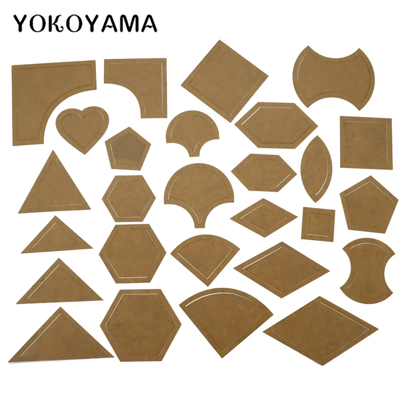 YOKOYAMA 54Pcs/Set Mixed Quilt Templates Acrylic DIY Tools For Patchwork Quilter Embroidered Template Handmade DIY Sewing Tool
YOKOYAMA 54Pcs/Set Mixed Quilt Templates Acrylic DIY Tools For Patchwork Quilter Embroidered Template Handmade DIY Sewing Tool