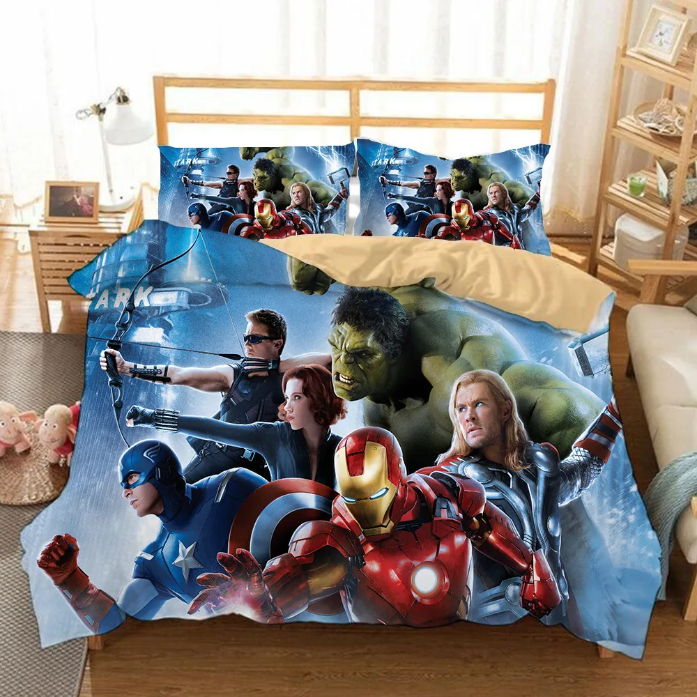 Spiderman 3D Printed bedding set The Avengers Duvet Covers Marvel Iron Man Thor Captain America bedclothes bed linen (NO sheet)
Spiderman 3D Printed bedding set The Avengers Duvet Covers Marvel Iron Man Thor Captain America bedclothes bed linen (NO sheet)
