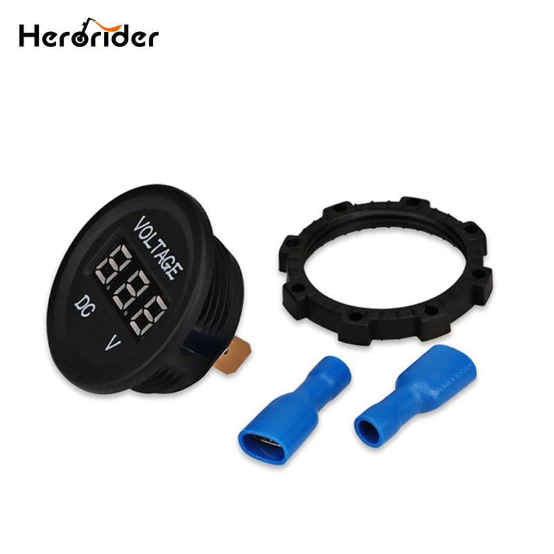 Herorider 12v-24v Led Display Waterproof Motorcycle Voltmeter Gauge Voltage Meter Led Digital Voltmeter For Motorcycle Car
Herorider 12v-24v Led Display Waterproof Motorcycle Voltmeter Gauge Voltage Meter Led Digital Voltmeter For Motorcycle Car
