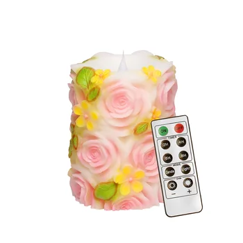 simpdecor LED Candles 3D Flickering Pillar Flameless Candle Battery Operated Candle with Timer and Remote (4x4.5'')-Rose Pink
simpdecor LED Candles 3D Flickering Pillar Flameless Candle Battery Operated Candle with Timer and Remote (4x4.5'')-Rose Pink