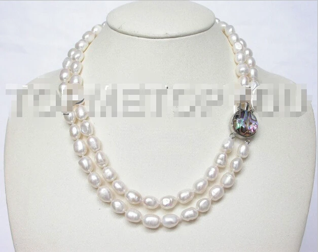 Free shipping >>>>>>2rows Genuine 12mm white Baroque FW pearls necklace Abalone shell E561
Free shipping >>>>>>2rows Genuine 12mm white Baroque FW pearls necklace Abalone shell E561