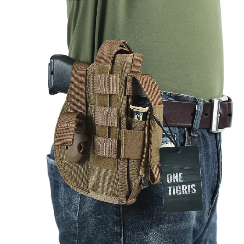 OneTigris Tactical Molle Gun Holster with Mag Pouch for Pistol Military Airsoft Hunting fit Glock 17 18 19 23 Beretta M92 M96 M9
OneTigris Tactical Molle Gun Holster with Mag Pouch for Pistol Military Airsoft Hunting fit Glock 17 18 19 23 Beretta M92 M96 M9
