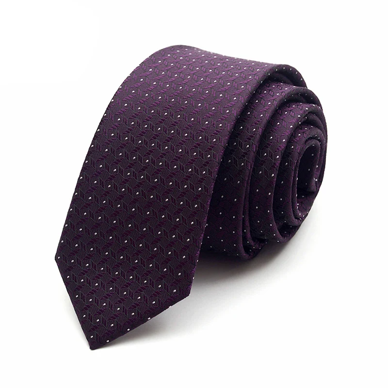 High Quality Mens Ties 6cm Width Skinny Narrow Purple Classic Jacquard Woven Necktie For Wedding Groom Party Business Gift Box
High Quality Mens Ties 6cm Width Skinny Narrow Purple Classic Jacquard Woven Necktie For Wedding Groom Party Business Gift Box