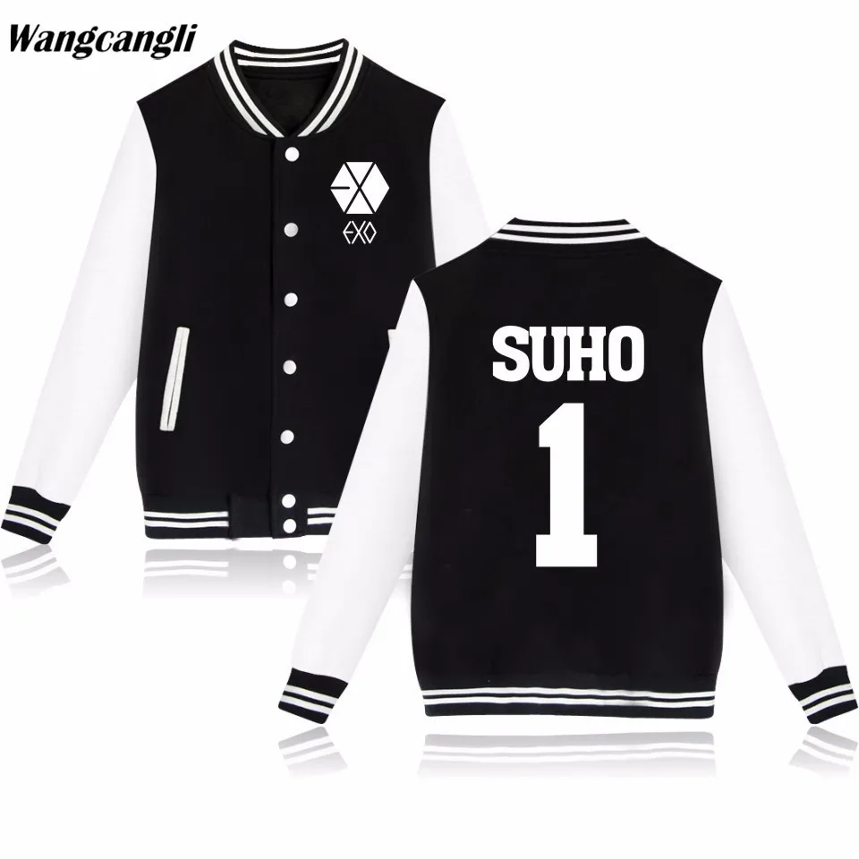 KPOP EXO sweatshirt baseball uniform Jacket coat Young Forever Album hip hop hoodies sweatshirt fashion plus size tracksuit
KPOP EXO sweatshirt baseball uniform Jacket coat Young Forever Album hip hop hoodies sweatshirt fashion plus size tracksuit