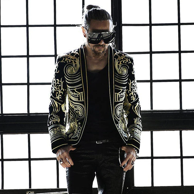 Luxury Baroque Blazer Men Heavy Wormanship Embroidery Suit Jacket Male Blazers Men Terno Masculino Blazer Masculino Slim Fit
Luxury Baroque Blazer Men Heavy Wormanship Embroidery Suit Jacket Male Blazers Men Terno Masculino Blazer Masculino Slim Fit