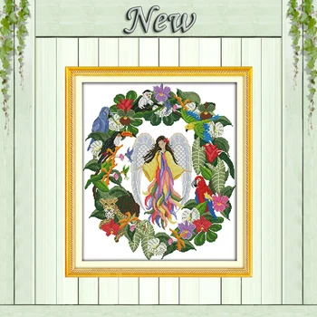 Floral fairy flower home decor painting counted print on canvas DMC 14CT11CT Cross Stitch chinese kits Needlework Embroidery Set
Floral fairy flower home decor painting counted print on canvas DMC 14CT11CT Cross Stitch chinese kits Needlework Embroidery Set