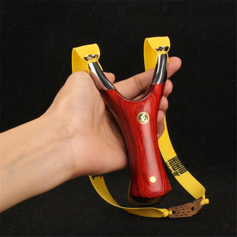Wood Hunting Slingshot Catapult Flat Rubber Band Outdoor Shooting Game Adult Collection Slingshots
Wood Hunting Slingshot Catapult Flat Rubber Band Outdoor Shooting Game Adult Collection Slingshots