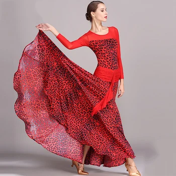 2018 Ballroom Dance Dress Long Sleeve Ice Silk Printing Waltz Standard Dance Dresses Ballroom Dancing Performance Clothes DN1251
2018 Ballroom Dance Dress Long Sleeve Ice Silk Printing Waltz Standard Dance Dresses Ballroom Dancing Performance Clothes DN1251