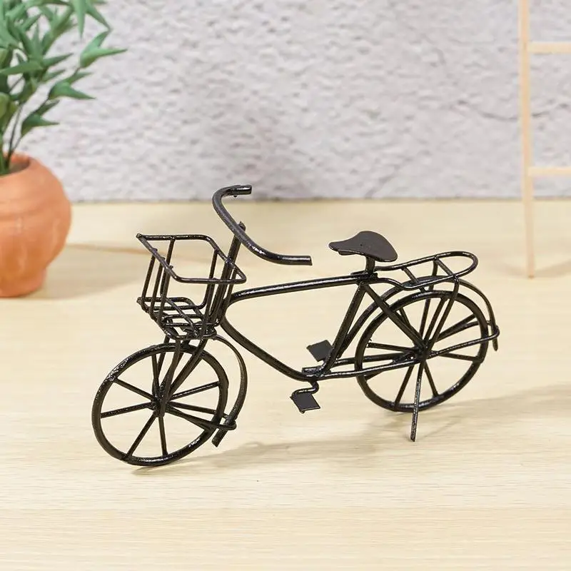 Dolls House Miniature Bicycle Black Wire Metal Bicycle Bike Rotating Wheels for 1/12 Dollhouse Garden Yard Decor Children Toy
Dolls House Miniature Bicycle Black Wire Metal Bicycle Bike Rotating Wheels for 1/12 Dollhouse Garden Yard Decor Children Toy