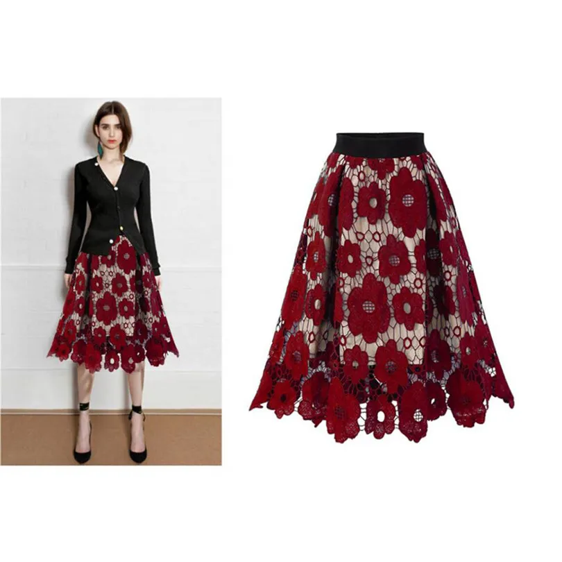 New Fashion 2019 Autumn Women Crotch Lace Skirt Knee Length Ladies Soft Stretch Flared Printed Skater Skirts #E18
New Fashion 2019 Autumn Women Crotch Lace Skirt Knee Length Ladies Soft Stretch Flared Printed Skater Skirts #E18